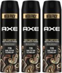 AXE Dark_Temptation Deodorant Spray  –  For Men(645 ml, Pack of 3)