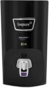 LIVPURE LIV-PEP-PRO-PLUS+ BLACK 7 L RO + UV + UF Water Purifier Suitable for all – Borewell, Tanker, Municipality Water(Black)