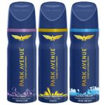 Park Avenue Original Collection | Deodorant for Men | Fresh Long-lasting Aroma – Cool Blue, Good Morning & Storm | 150ml each (Pack of 3)