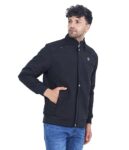 Dollar Jacket For Men Casual Zipper Bomber For Winter In Black