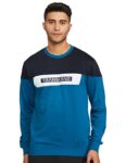 Fusefit Men’s Fleece Round Neck Sweatshirt (FFA-MT057-03_SKY BLUE_S)
