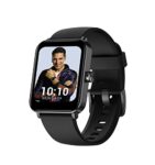 GOQii Smart Vital MAX SpO2 1.69” HD Full Touch, Smart Notification, Waterproof, IP68, Smartwatch for Smart Phones, Blood Oxygen, Sports & Sleep Tracking with 3 Months Personal Coaching- Black