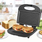 cello Super Club Ultra Pro 800W Grill Sandwich Toaster with Fixed Grill Plates Grill(Black)
