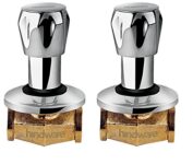 Hindware F200007Cp Classik Concealed Stop Cock (15mm, Chrome) – Pack of 2