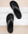 CAMPUS Men Flip Flops(Black , 7)