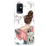 Fashionury Back Cover for Infinix Note 10 Designer | Printed|Transparent |Flexible| Silicon -D093