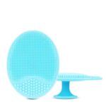 Episkey Silicone Face Scrubber Exfoliator, Soft Face Brush, Facial Cleansing Brush, Acne Blackheads Removing, Acne Pore Pad for Deep Cleaning Skin Care for Girls & Women’s (FS-BLUE)