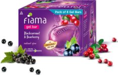FIAMA Gel Bar Blackcurrant and Bearberry, Radiant Glowing Skin, with Skin Conditioners(8 x 125 g)