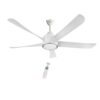 KUHL Platin D5 1200mm Stylish Power Saving BLDC Ceiling Fan with Remote | Down Light | 29W | 5 Star | Low Noise | IoT – Operate via Mobile & Alexa | Reverse Mode | Free Installation | White