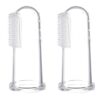 GLUN® Silicone Baby Finger Manualtoothbrush,Great For Massaging & Cleaning Gums Soft Brush For Kids & New Born Baby Pack of 2
