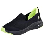 Duke Sports Shoes for Men Black/P.Green-10 Size