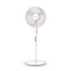 Bajaj Frore Neo 400 MM Oscillating Pedestal Fan for Home|Aerodynamically Balanced Blades| 100% CopperMotor| HighAir Delivery|3-Speed Control| Rust Free|2-Yr Warranty White