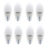 Philips 4-Watt 400-lumen Candle Frosted E27 Base (Warm White, Pack of 8) – Decorative, Ambience for Chandeliers, Wall lights, Desk lamps, Floor lamps