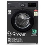 LG 7 Kg, 5 Star, Direct Drive Technology, Steam Wash, 6 Motion DD, Smart Diagnosis, Fully-Automatic Front Load Washing Machine (FHM1207SDM, Allergy Care, In-Built Heater, Touch Panel, Middle Black)