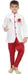 MRM CREATION Boys Festive & Party Kurta and Pyjama Set(White Pack of 1)
