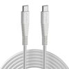 URBN 65W Fast Charging PD Cable – USB Type-C to Type-C, Unbreakable Nylon Braided, Charge & Data Transfer – Compatible with iPhone 15, Smartphones, Laptops, MacBooks – 5 Feet, White