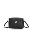 Home Fargo Women Leatherette Sling Bag (Black)