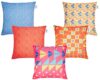 Amazon Brand – Solimo Poryst Polyester Printed Cushion Covers, Set of 5, 16 x 16 Inch