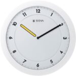 Titan Analog 28 cm X 28 cm Wall Clock(White, With Glass, Standard)