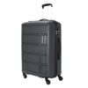 Kamiliant American Tourister Harrier 56 Cms Small Cabin Polypropylene (Pp) Hard Sided 4 Wheeler Spinner Wheels Luggage Suitcase (Grey)