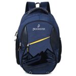 Pockester Large 35 L Laptop Office College Unisex Backpack with rain cover (Compatible with 15.6 inch laptops) (Navy Blue)