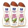 Parachute Advansed Deep Cleansing Shower Gel, Gentle Daily Exfoliation with Coconut Shell Beads and Coconut Water | 100% Soap Free, Paraben Free Dermat tested| 750ml, Pack of 3