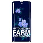 Godrej 180 L 4 Star Turbo Cooling Technology, 24 Days Farm Freshness Direct Cool Single Door Refrigerator (2024 Model, RD EDGENEO 207D THF MP BL, Maple Blue)