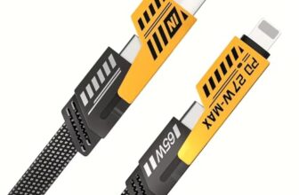 MuscleGrid® 4-in-1 Multi-Functional USB Super-Fast Charging Cable | 65W 480 Mbps 4-in-1 USB A/Type C to Lightning/Type C | 1.2m Tangle-Free Braided Cable | Multiport for iPhones and Android Devices