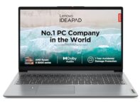 Lenovo IdeaPad 1 AMD Ryzen 5 5500U 15.6″ (39.62cm) FHD Thin & Light Laptop (8GB/512GB SSD/Integrated AMD Graphics/Windows 11/Office 2021/HD Camera/1 Year ADP Free/Grey/1.6Kg), 82R400BRIN