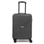Emblem Luggage Hard Cabin Trolley Small 55cm Trolley Bag for Travel, Lock System 360 Degree 8 Wheels (Grey)