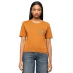 Pepe Jeans Women’s Semi Fit T-Shirt (PL505781_Brown