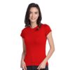 Bewakoof Women’s Red Slim Fit T-Shirt
