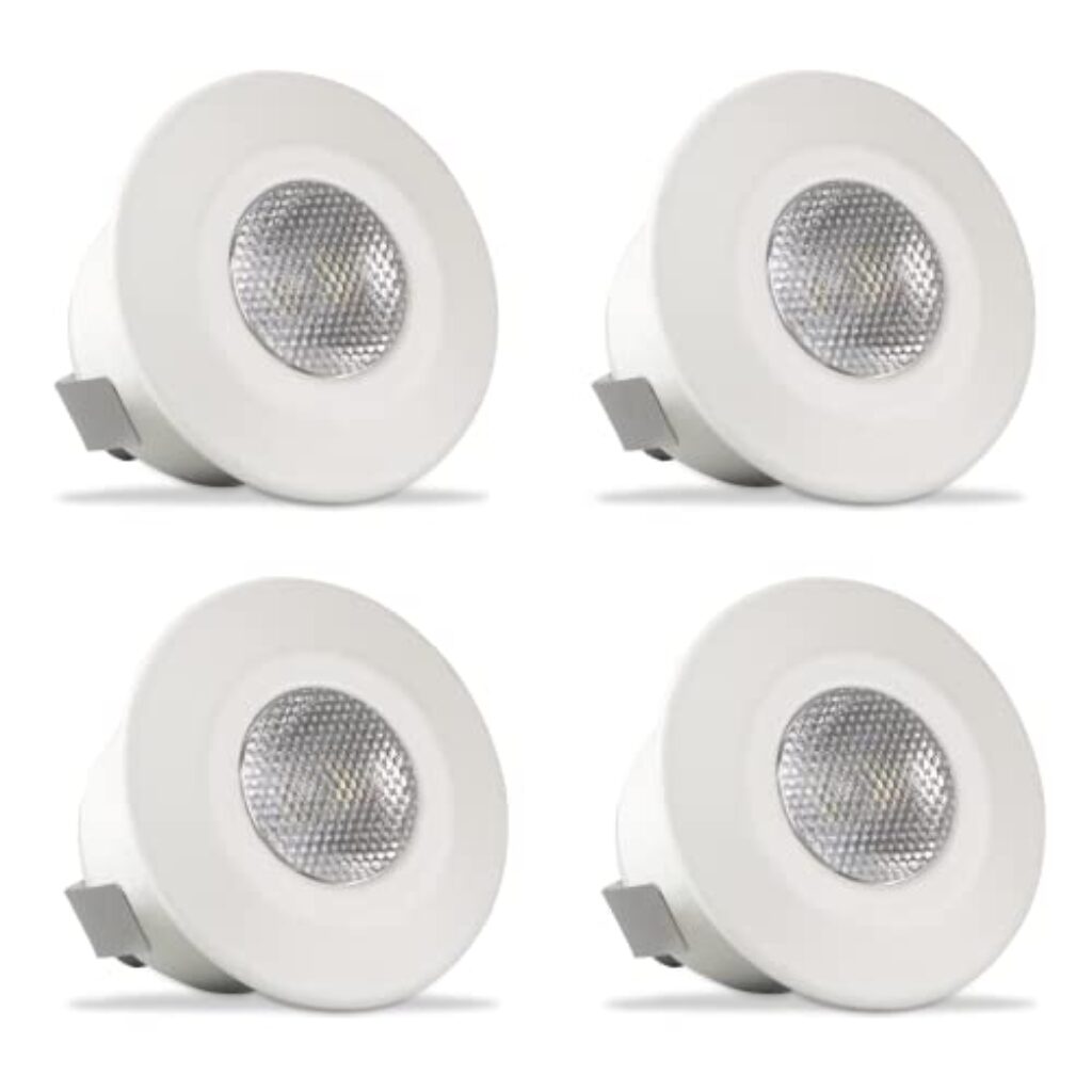 Surya 2W LED Prime SPOT Light, Ceiling SPOT Light (RED) (Pack of 4)