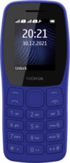 Nokia 105 Dual SIM, Keypad Mobile Phone with Wireless FM Radio(Blue)