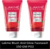 Lakmé Blush & Glow Hydrating Strawberry Facewash,with Vitamin C Serum,150gm Face Wash(150 g)