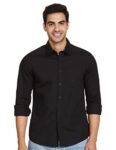 Newport Men’s Slim Fit Shirt (NPMCSHT20139A02_Black 2XL)