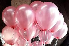 AMFIN® (Pack of 25) 10 inch Metallic Balloons Pink for Birthday Decoration, Decoration for Weddings, Engagement, Anniversary – Light Pink