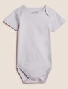 Marks & Spencer Adaptive Pure Cotton Bodysuit T928392SILVER GREY (13-14Y)