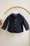 AITS Boys Washed Party Black Shirt