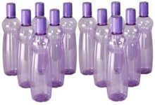 MILTON Pacific 1000 Pet Bottles 12 Pcs Set, PURPLE MY 1000 ml Bottle(Pack of 12, Purple, PET)