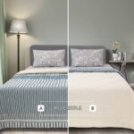 SleepX 100% Soft Mercerised Cotton Reversible Microfiber Comforter – Diamond Quilting- Single 88″X60″ – Blanc De Blanc