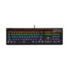 HP GK320 Wired Full Size RGB Backlight Mechanical Gaming Keyboard, 4 LED Indicators, Mechanical Switches, Double Injection Key Caps, and Windows Lock Key