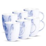 Treo by Milton Marble Mug, 240 ml, Set of 6, Blue
