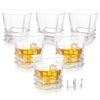 Treo by Milton Quadra On The Rocks Glass Tumbler, 6 Pc Set, 290 ml Each,Transparent