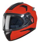 Steelbird SBH-17 Robot Full Face Helmet Fluo Red, Size: L(57-58 cm)