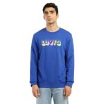 Home Levi’s Men’s Brand Logo Blue Crew Neck Sweatshirt
