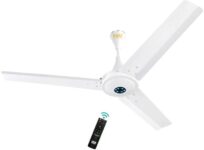 KUHL Prima A6| 65% Power Saving BLDC Ceiling Fan | BEE 5 Star rating | ISI Certified| 5 Star 1200 mm 3 Blade Ceiling Fan(BLDC Motor with Remote | White | Pack of 1)