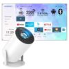 Ant Esports View 521 LED 720P Native & 4K Support I 2500 Lumens I WiFi + BT, Android 9 I HDMI/USB I Upto 130″(330cm) Max Screen I 50000 Hours Lifespan I Speaker Power 3W I 120″ Screen included – White