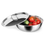 MILTON Pro cook Triply Stainless Steel Tasla with Lid, 28 cm / 4.6 Litre | 3 Years Warranty