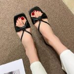 Home SHOMEE Women Flip Flops(Black , 4)